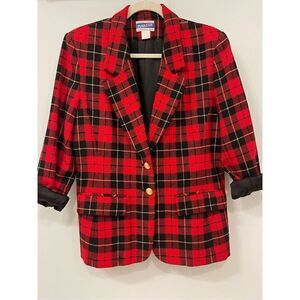 Vintage Pendleton plaid wool blazer